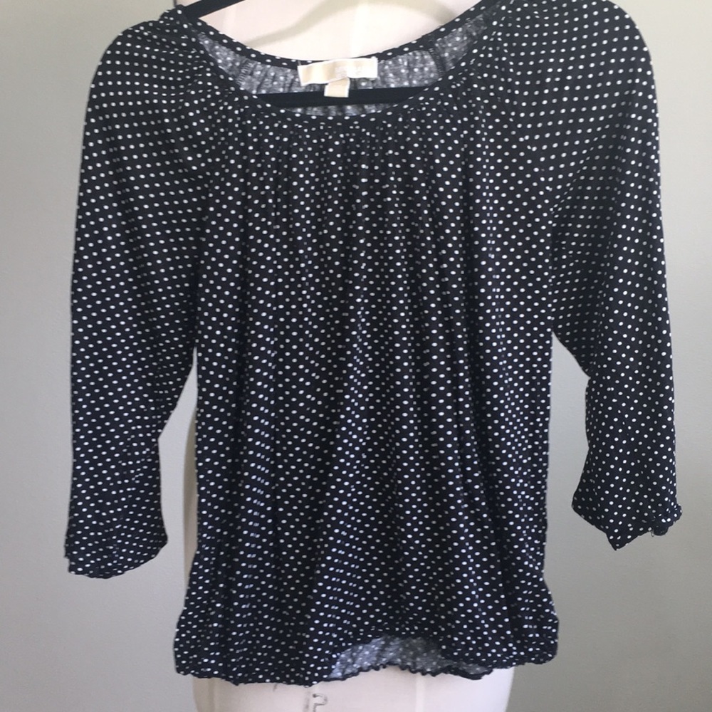 Michael Kors Black Polka Dot blouse